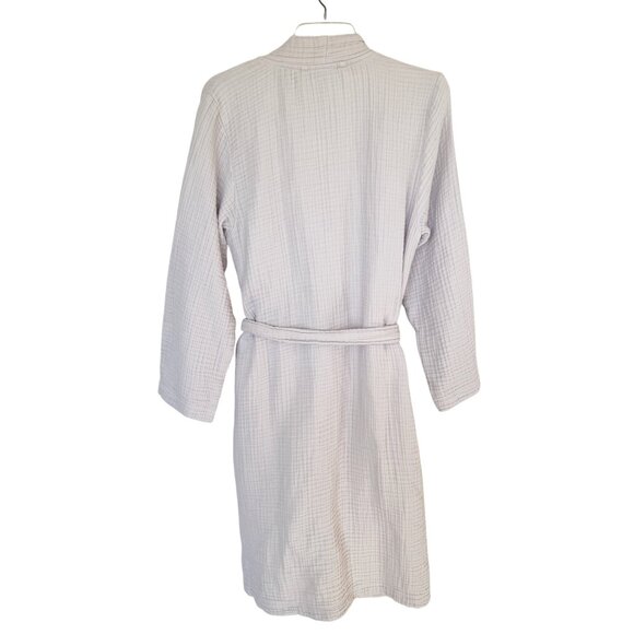 Parachute Cloud Cotton Robe Waffle Weave Size Medium Beige - Picture 2 of 9